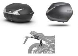 AKCE - BENELLI - Sada plastových kufrů SH36+SH47 (černá/bílá) pro BENELLI TRK 702/702X