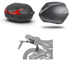 Sada plastových kufrů SH36+SH47 (černá/červená) pro BENELLI TRK 702/702X