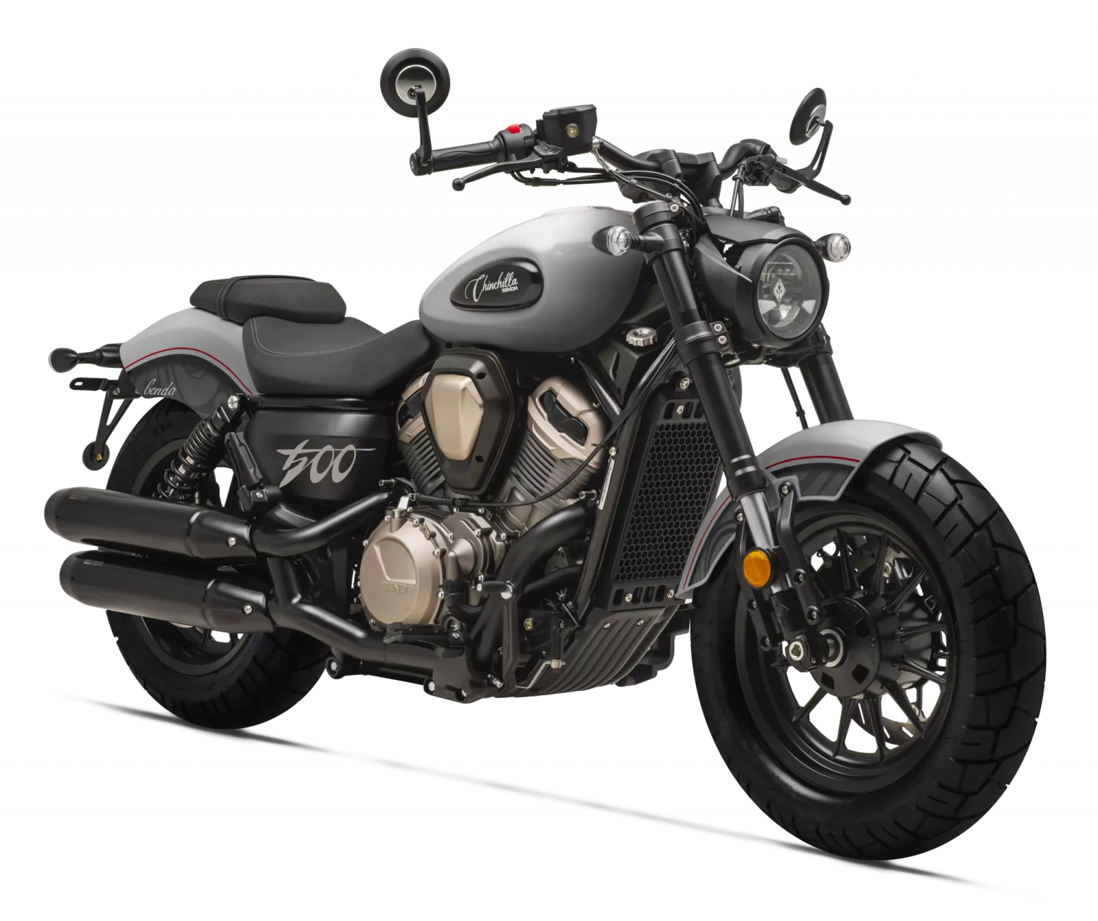 Benda Chinchilla 500 V2 -ŠEDÁ – elegantní cruiser BENDA MOTOR