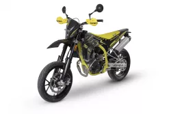 SWM - SM 125 R ŽLUTÁ-ČERNÁ – lehký supermoto motocykl 125ccm pro A1, ideální na silnici i do města