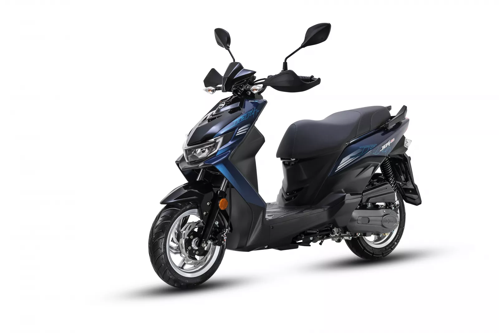 SYM Jet 4 RX 125 – modrá - Sportovní městský skútr s moderním designem a praktickými funkcemi