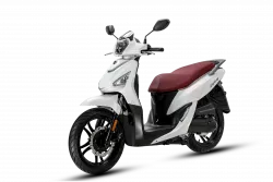 SYM Symphony 125 – bílá - stylový městský skútr s úsporným motorem, LED osvětlením a CBS brzdami