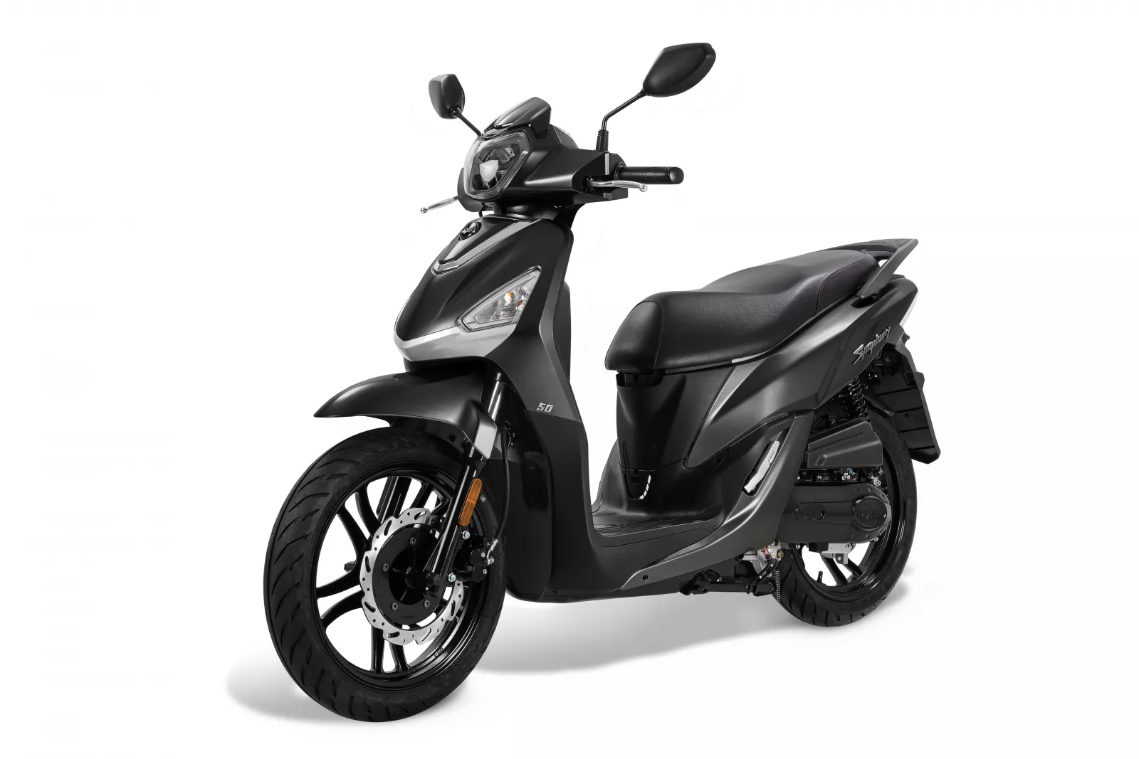 SYM Symphony 125 – černá - stylový městský skútr s úsporným motorem, LED osvětlením a CBS brzdami