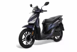 SYM Symphony 125 – modrá - stylový městský skútr s úsporným motorem, LED osvětlením a CBS brzdami