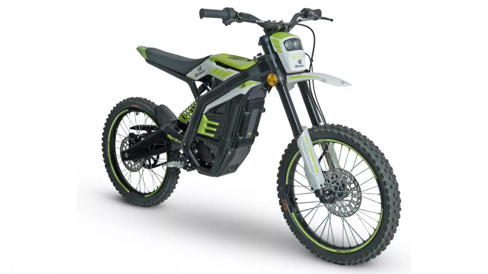 WM BINSEN E-DIRT BIKE - ZELENÁ - Elektrická Motorka s Výkonem 6 kW SWM Motorcycles S.r.l.