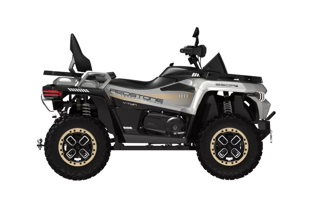 Benda Redstone 550 R2 DL Shadow White je špičková čtyřkolka vybavená 500ccm V-Twin motorem o výkonu 48 koní