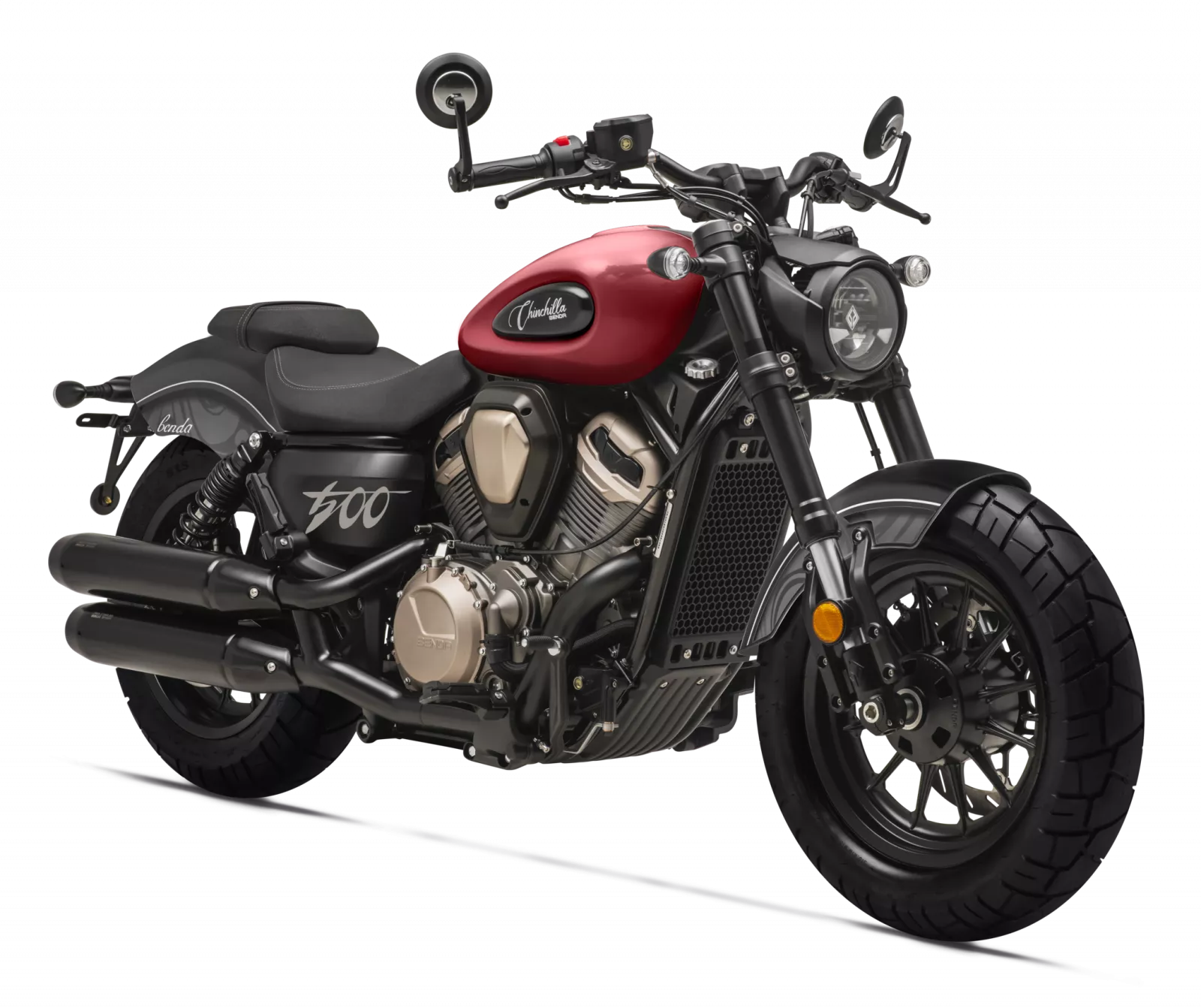 BD 500 CHINCHILLA ČERVENÁ - elegantní cruiser BENDA MOTOR