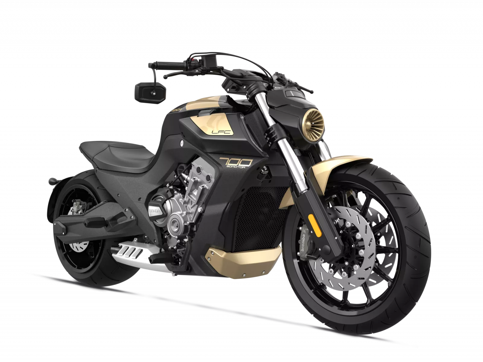 BENDA - LFC 700 PRO ZLATÁ - prémiový futuristický cruiser BENDA MOTOR