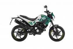 BKX 125S OXIDE GREEN - moderní univerzální 125 pro město i okresky, výrazný styl naked/supermotard, LCD + USB, plně nastavitelné odpružení, 17" kola a ABS