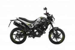 BKX 125S PASTEL GREY - moderní univerzální 125 pro město i okresky, výrazný styl naked/supermotard, LCD + USB, plně nastavitelné odpružení, 17" kola a ABS