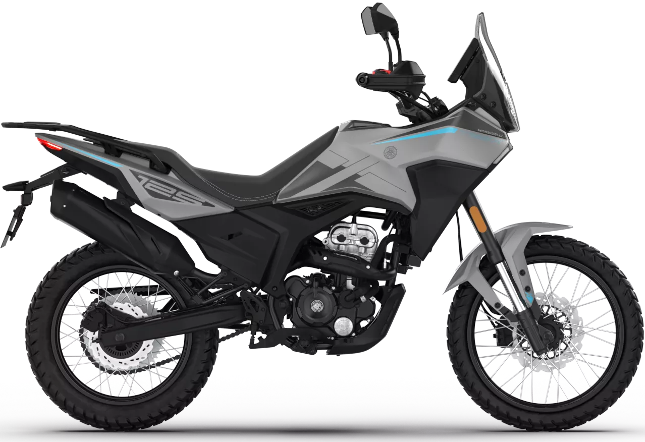 Morbidelli T125X: Dobrodružný 125ccm motocykl s rallyovým duchem a moderními technologiemi