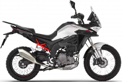 T 352X BÍLÁ – nový lehký adventure / trail motocykl 349 ccm