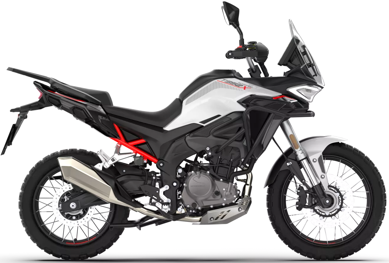 T 352X BÍLÁ – nový lehký adventure / trail motocykl 349 ccm MORBIDELLI