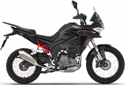 T 352X ČERNÁ – nový lehký adventure / trail motocykl 349 ccm