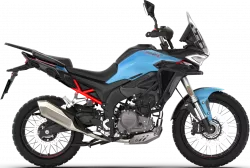 T 352X MODRÁ  – nový lehký adventure / trail motocykl 349 ccm