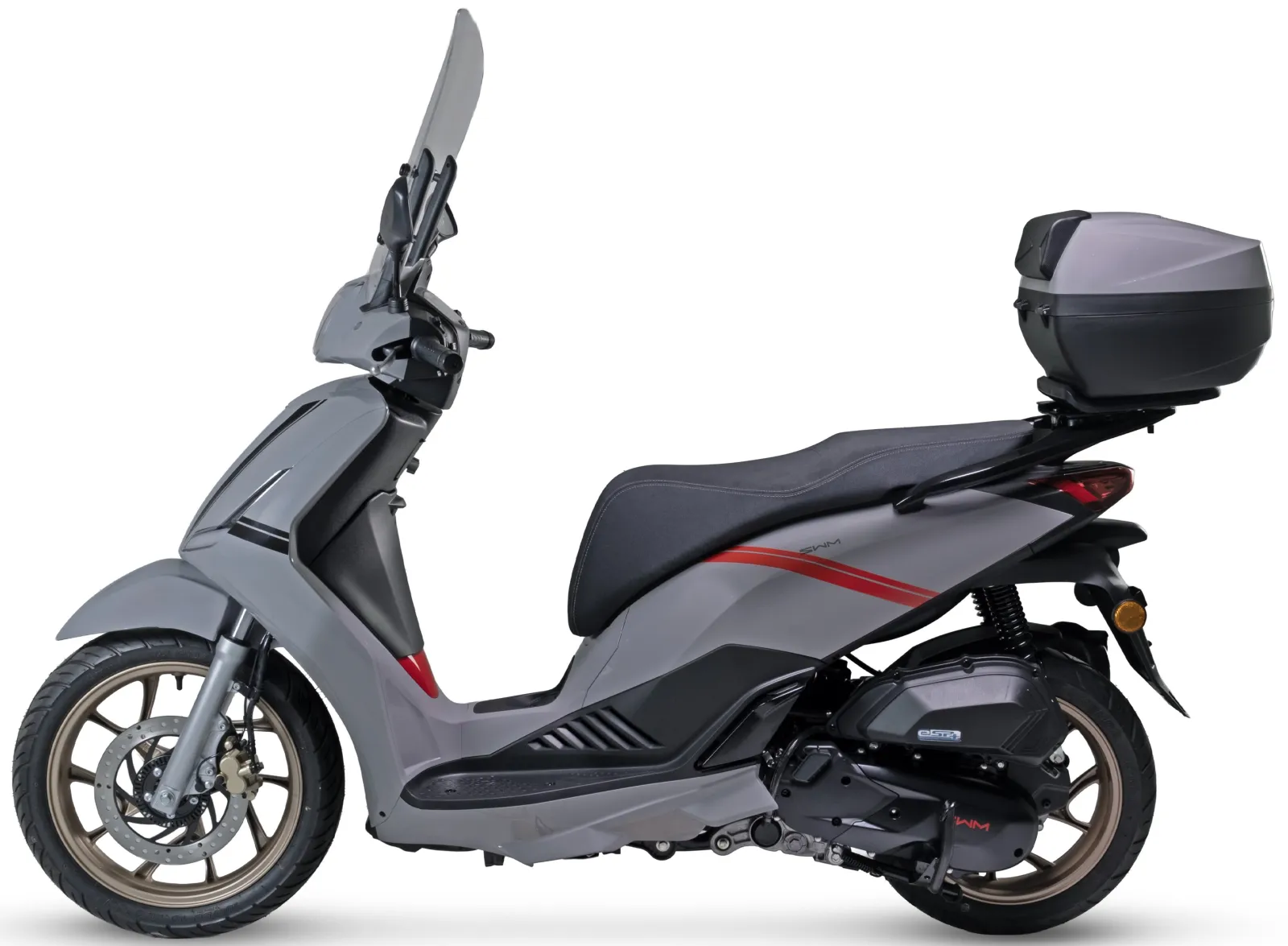 SWM C-FLY 125 GREY — městský skútr 125 cm³, ABS, trakční kontrola, Smart Key, LED, Euro 5+ KEEWAY