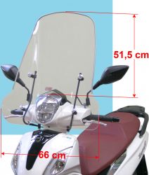 WINDSHIELD HIGH SYMPHONY ST 125 EURO 5