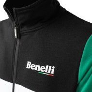 BENELLI - SWEATSH. WITH TRICOLOR ZIP XL