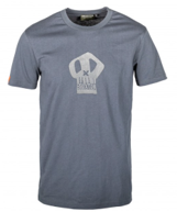 BRIXTON - T-Shirt Skull -Timberwolf grey - W S