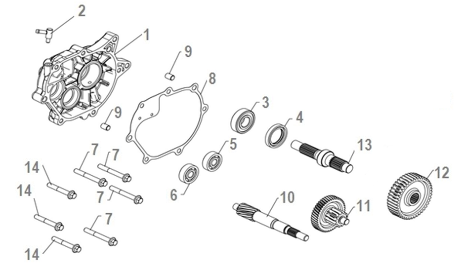 Náhradní díly pro KEEWAY FACT EVO 125 2021 - E11 - Převodovka - rozkres