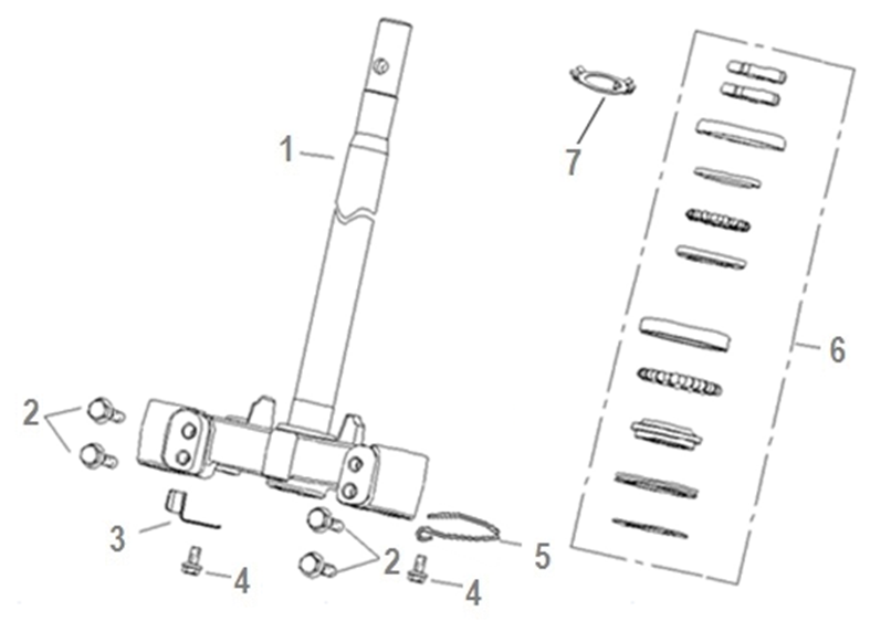 Náhradní díly pro KEEWAY FACT EVO 125 2021 - F02 - Přední vidlice - rozkres